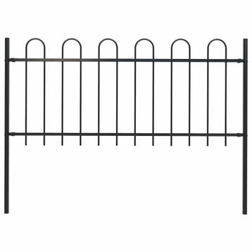 vidaXL Tuinhek BOXTEL met stalen boog aan de bovenkant, Tuin en Terras, Verzenden, Nieuw, IJzer, Minder dan 1 meter