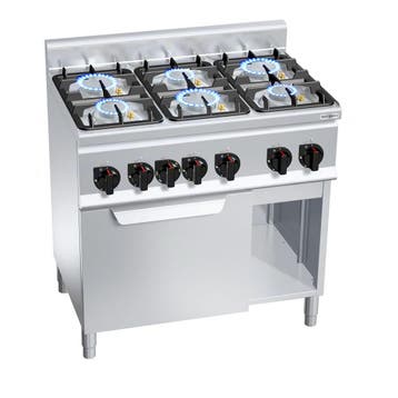 GGM Gastro | Gasfornuis - Lorenzo 600 - 900x600mm - 28,5 kW, Verzenden