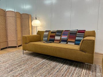 Bank 3 zits Nieuw Gestoffeerd Design on Stock + Garantie, Bank 3 zits driezit sofa bankstel Design on stock herstofferen, 75 tot 100 cm