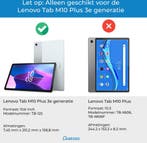 Tablet Hoes &amp; Screenprotector geschikt voor Lenovo Tab, Ophalen of Verzenden, Nieuw, Case2go