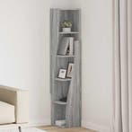 vidaXL Hoekkast Grijs Sonoma 27,5x27x140cm Bewerkt hout, Verzenden, Nieuw