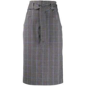 Isabel Marant Etoile • geruite wollen rok Vendel • 36, Verzenden, Nieuw, Maat 36 (S), Grijs