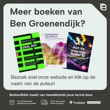 Getting More Out of Excel 2019 - Ben Groenendijk, Verzenden, Gelezen, Ben Groenendijk