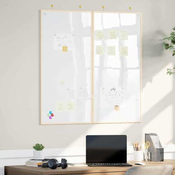 vidaXL Bulletinbord 100 x 100 x 1,4 cm Massief grenenhout, Verzenden, Nieuw in verpakking