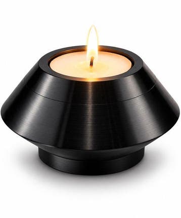 Mini Urn met Waxinelichthouder – Zwart, Verzenden, Nieuw