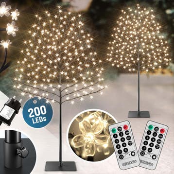 Kersenbloesemboom Set van 2 Warm wit 180cm 200 LEDs, Verzenden, Nieuw