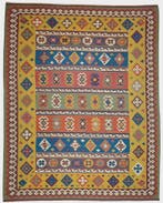 Kelim Afganistan 300x230 wollen vloerkleed handgeweven, 200 cm of meer, Zo goed als nieuw, 200 cm of meer, Groot perzisch tapijt kelim kilim wollen vloerkleed handgeknoopt