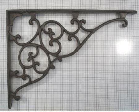 Plankdrager rustiek ijzer geroest 205 x 275 mm, Huis en Inrichting, Woonaccessoires | Wandplanken en Boekenplanken, Verzenden