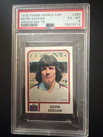 1978 Panini Argentina 78 World Cup Kevin Keegan - PSA 6, Nieuw