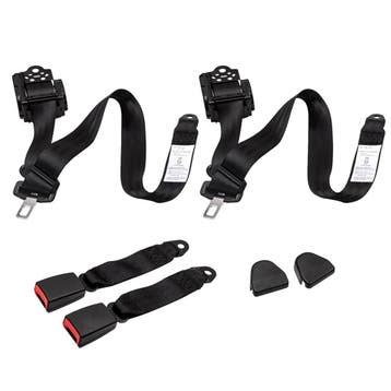 2 Retractable 3 Point Seat Belts geschikt voor Jeep Cj Yj..., Auto-onderdelen, Carrosserie en Plaatwerk, Verzenden, Nieuw, Seat
