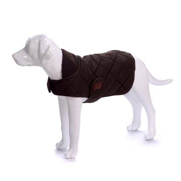 Honden Winterjas Bruin Quilt (Hondenkleding), Ophalen of Verzenden, Nieuw, Hondenjas