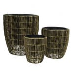 Bloempot | Decoris | Ø 38 cm | 3 stuks, Tuin en Terras, Bloempotten, Verzenden, Nieuw