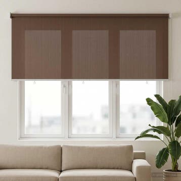 vidaXL Buitenrolgordijn 90% UV-blok Taupe 120 x 140 cm HDPE, Verzenden, Nieuw