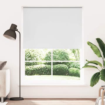 vidaXL Rolgordijn verduisterend 164,4 x 230 cm stofbreedte, Verzenden, Nieuw, Wit