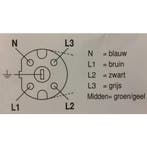 Perilex aansluitsnoer 5x2,5 lengte 2 meter, Ophalen of Verzenden, Nieuw