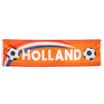 Spandoek Banner Oranje Holland Voetbal (180x50cm), Ophalen of Verzenden, Nieuw