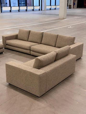 Minotti Hamilton Bank | Modulair | NIEUWSTAAT + Garantie, Huis en Inrichting, 300 cm of meer, Ophalen of Verzenden, Zo goed als nieuw