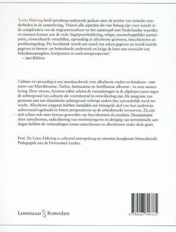 Cultuur en opvoeding 9789047706335 Lotty Eldering, Verzenden, Gelezen, Lotty Eldering