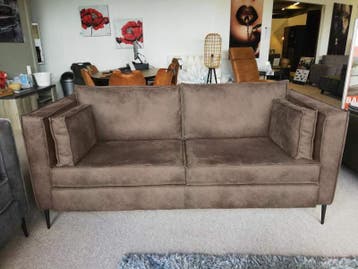 Borne Bankstel - rechte banken - Taupe, Huis en Inrichting, Banken | Bankstellen, Nieuw, Stof