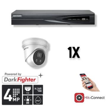Hikvision Set 1x Turret 4MP + Recorder &, Ophalen of Verzenden, Nieuw