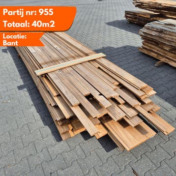 Mix Partij Thermo Frake/Ayous/Vuren 3600-4600x65-140x18-20mm, Doe-het-zelf en Verbouw, Platen en Panelen, Ophalen of Verzenden