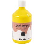 Acrylverf Glossy, primair geel, 500 ml/ 1 fles, Nieuw