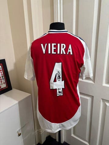 Patrick Vieira Signed Arsenal Shirt – Beckett COA, Nieuw