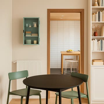 Wandkast Zundert 60x35x15 cm mintgroen [en.casa], Verzenden, Nieuw