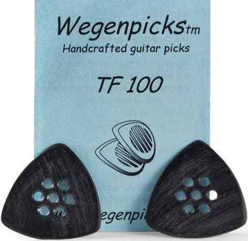 Wegen TF 100B Triangular Plectrum - 1.00 mm - Zwart - 2-pack, Muziek en Instrumenten, Ophalen of Verzenden, Nieuw, Elektrische gitaar