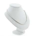 Zilveren vossenstaart schakelketting, Ophalen of Verzenden, Gebruikt, Overige kleuren, Zilver