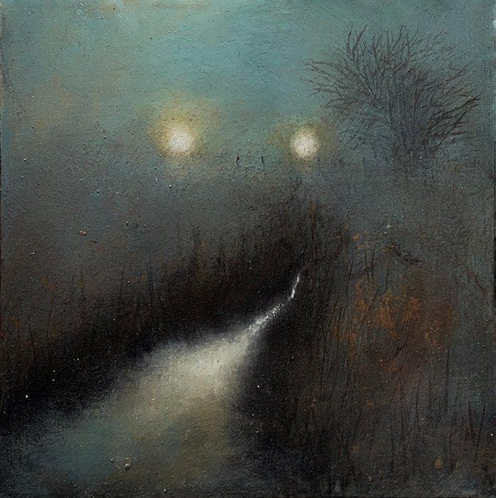 Robina Yasmin - Enigmatic glow, Antiek en Kunst, Kunst | Schilderijen | Modern