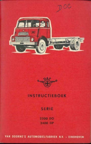 DAF SERIE 2200 DO 2400 DP instructieboekje Nederlands, Auto diversen, Verzenden
