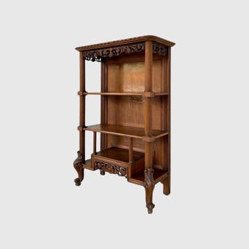 Boekenkast - Walnoot, Hout