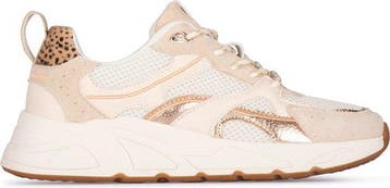 POSH by Poelman KAE Dames Sneakers - Beige met combinatie -, Verzenden, Nieuw