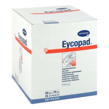 Eycopad® oogkompressen 56 x 70 mm steriel 25 stuks, Verzenden, Nieuw