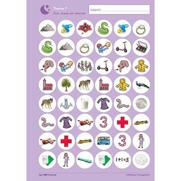 Lijn 3  Stickervellen, thema 1 tm 6 (5-voud), Verzenden, Nieuw