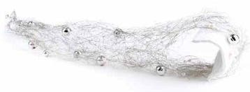 Luxe Bruidsdecoratie Armcorsage Mof Wit Zilver, Hobby en Vrije tijd, Ophalen of Verzenden, Nieuw