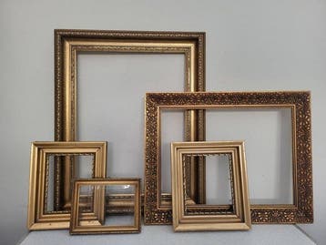 Lijst (5) - Hout - Collage lijsten goud