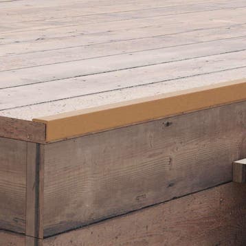 vidaXL Terras hoekplinten 5 st 170 cm HKC teakkleurig, Verzenden, Nieuw