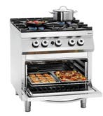 Bartscher Gasfornuis 900 B900 | 4-pits | Convectieoven 58L |, Ophalen of Verzenden, Nieuw in verpakking