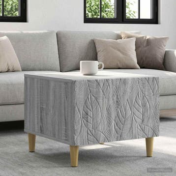 vidaXL Salontafel Grijs Sonoma 50 x 49 x 40 cm Bewerkt hout, Huis en Inrichting, Tafels | Salontafels, Verzenden, Nieuw, Overige houtsoorten