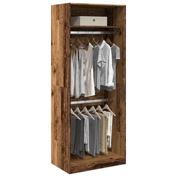 vidaXL Kledingkast 80x50x200 cm bewerkt hout oud hout, Huis en Inrichting, Kasten | Kledingkasten, Verzenden, Nieuw