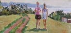 Victor Ivanovich Kudelkin (1911-1996) - Girls near the Wolga, Antiek en Kunst