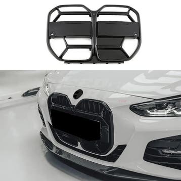 Grille voor BMW 4 Series G26 – M4 CS Look, Hoogglans Zwart, Ophalen of Verzenden, Nieuw