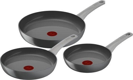 Tefal Renew ON Keramische Koekenpannenset - Ø 20/24/28 cm, Huis en Inrichting, Keuken | Keukenbenodigdheden, Zo goed als nieuw