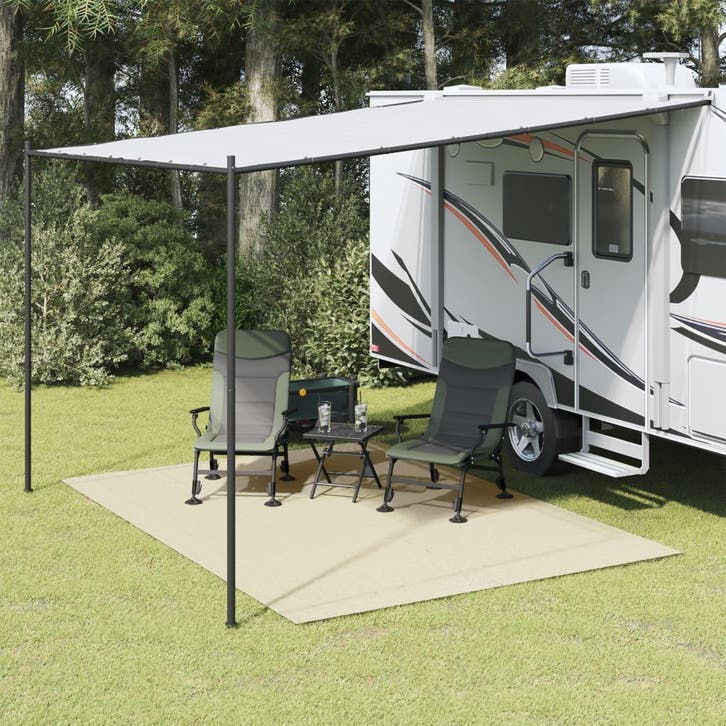 vidaXL Tenttapijt 3x2,5 m crèmekleurig, Caravans en Kamperen, Tentaccessoires, Nieuw, Verzenden