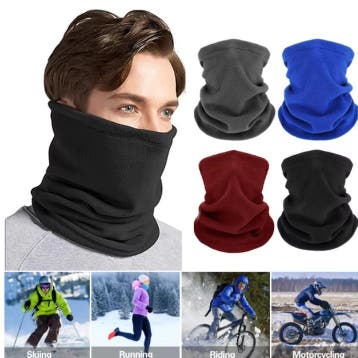 Fleece Nekwarmer Winddicht Warm Unisex Wintersjaal Masker, Verzenden, Nieuw