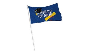 Vlag Congrats 60 x 90cm, Ophalen of Verzenden, Nieuw