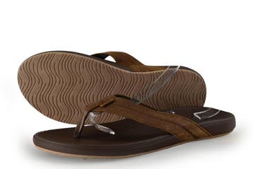 Reef Slippers in maat 45 Bruin, Kleding | Heren, Slippers, Bruin, Verzenden, Zo goed als nieuw