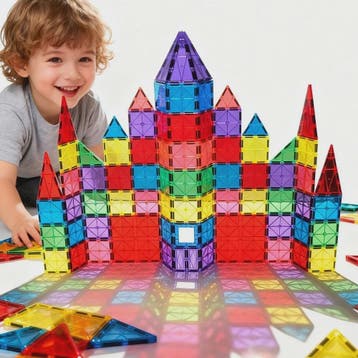 80 Delige Magnetische Bouwstenen Set - Educatief Speelgoed v, Verzenden, Nieuw